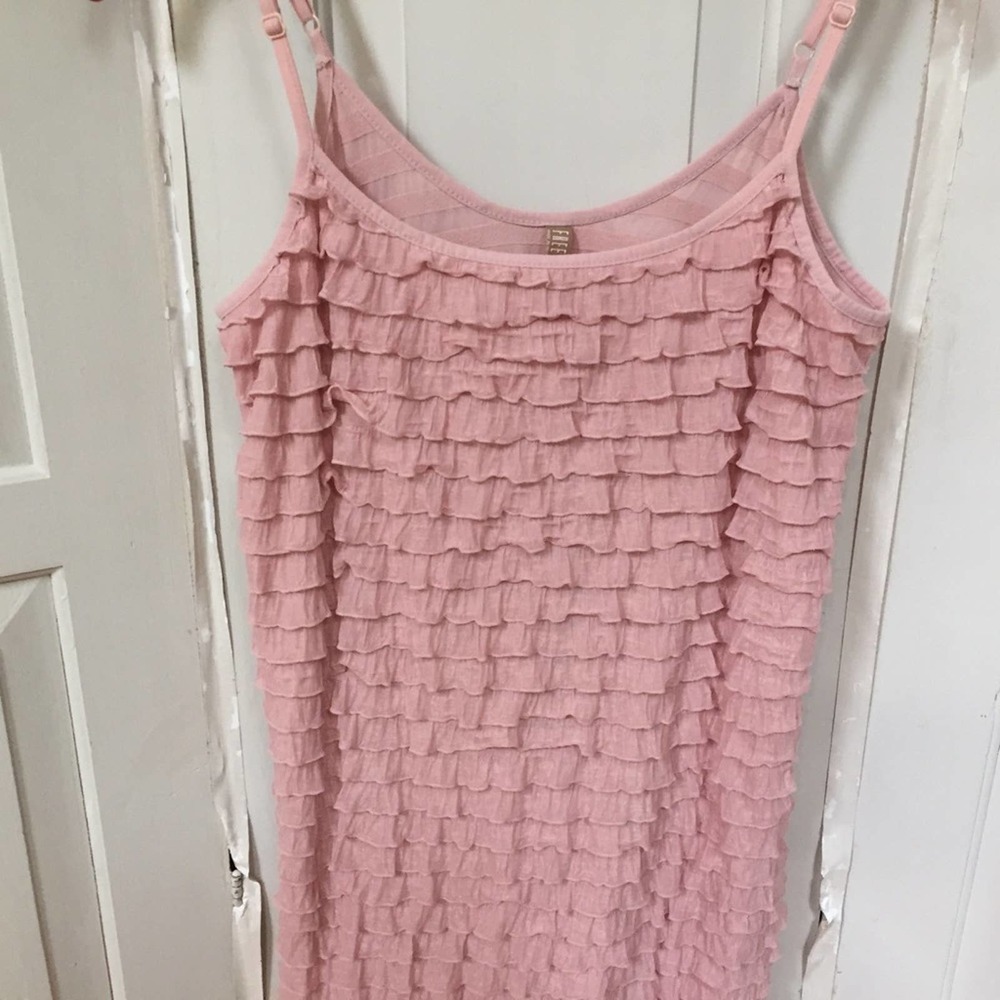 Free People Pink Ruffled Tank - Picture 4 of 14